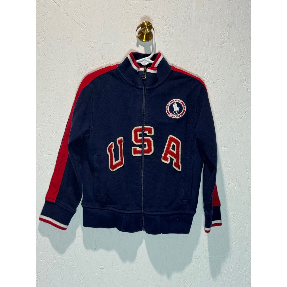 Polo Ralph Lauren 2012 Team USA Olympic Jacket Navy Blue Kids 4T Full Zip